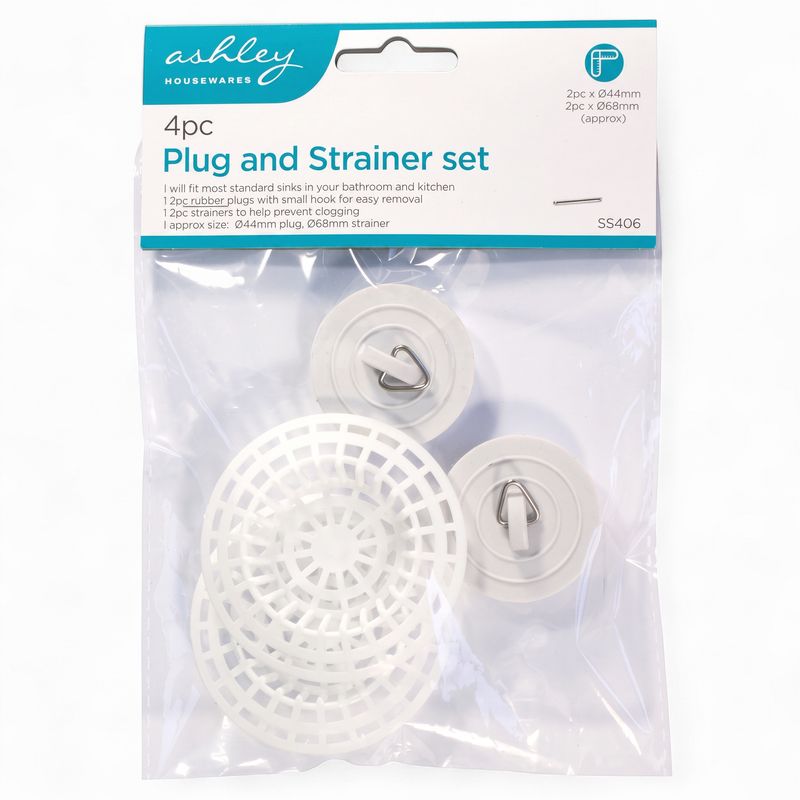 Ashley Plug And Strainer Set 4Pc
