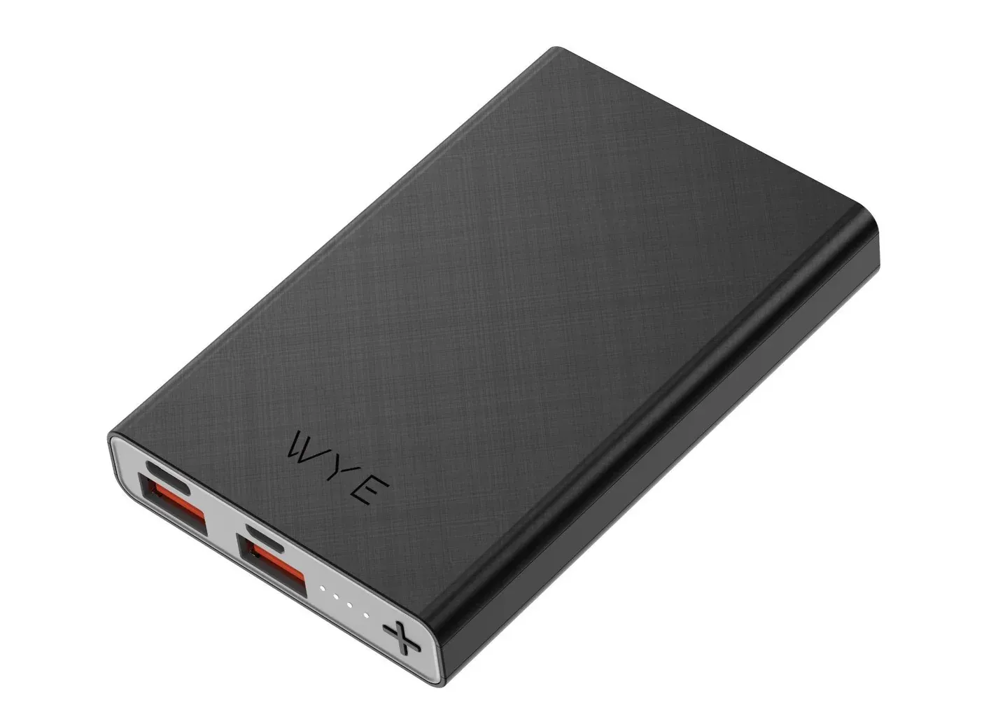 Wyeflux 5000Mah Portable Power Bank With Usb-C Cable - Black