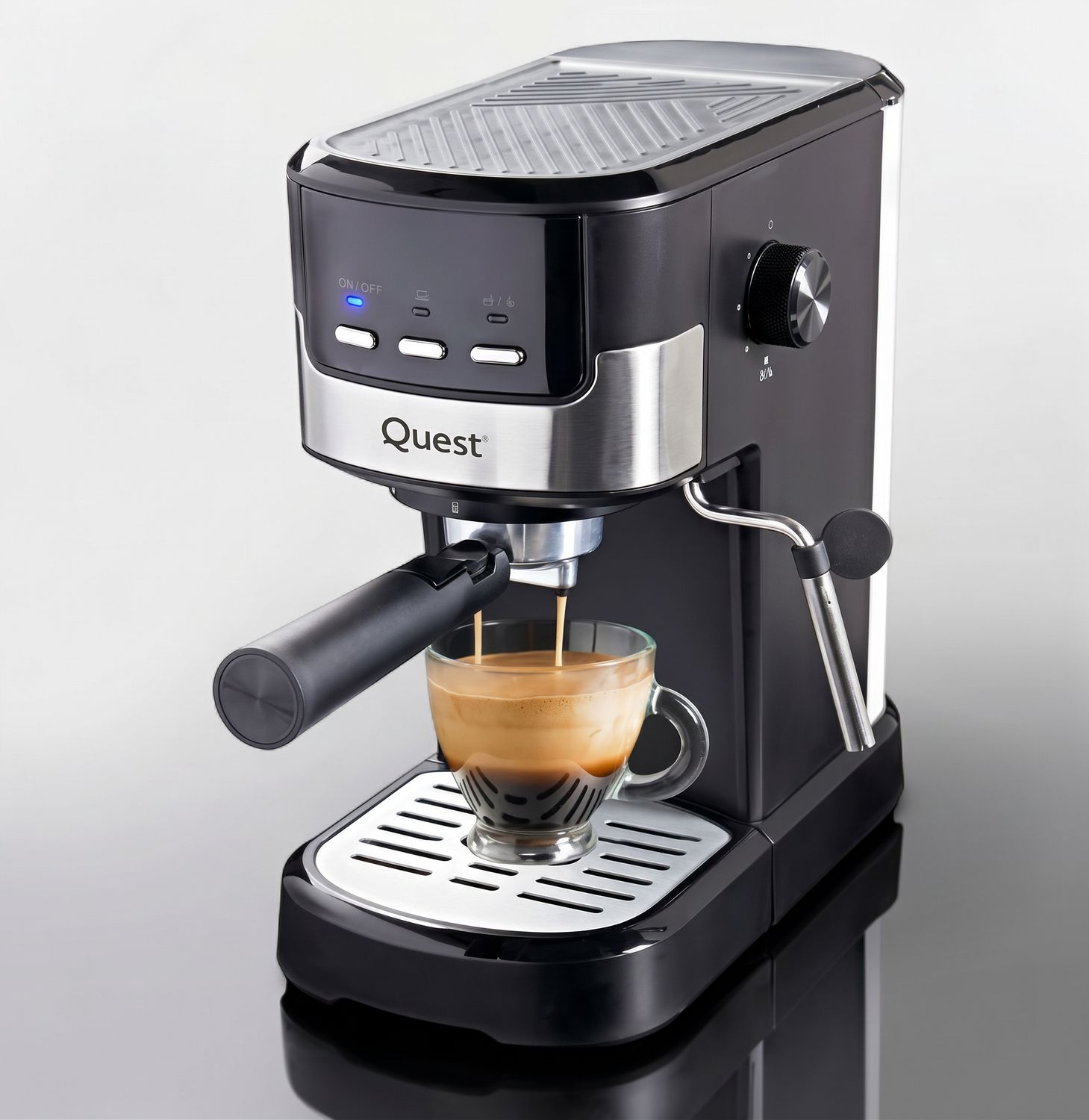 Quest Expresso Coffee Expresso Machine With Milk Frother