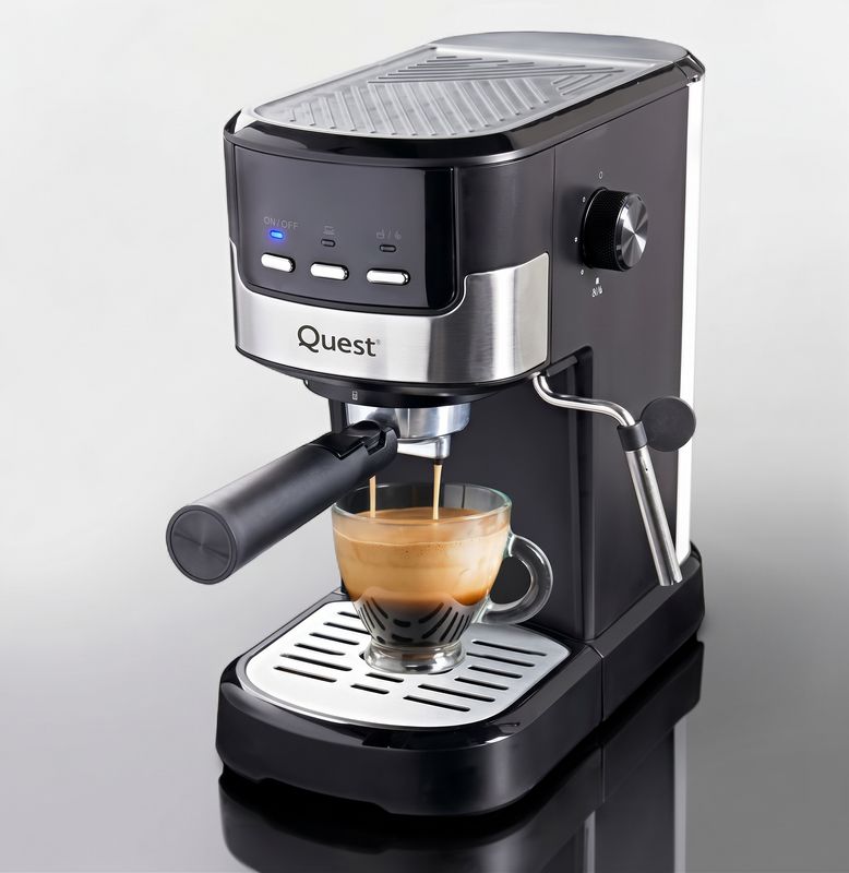 Quest Expresso Coffee Expresso Machine With Milk Frother