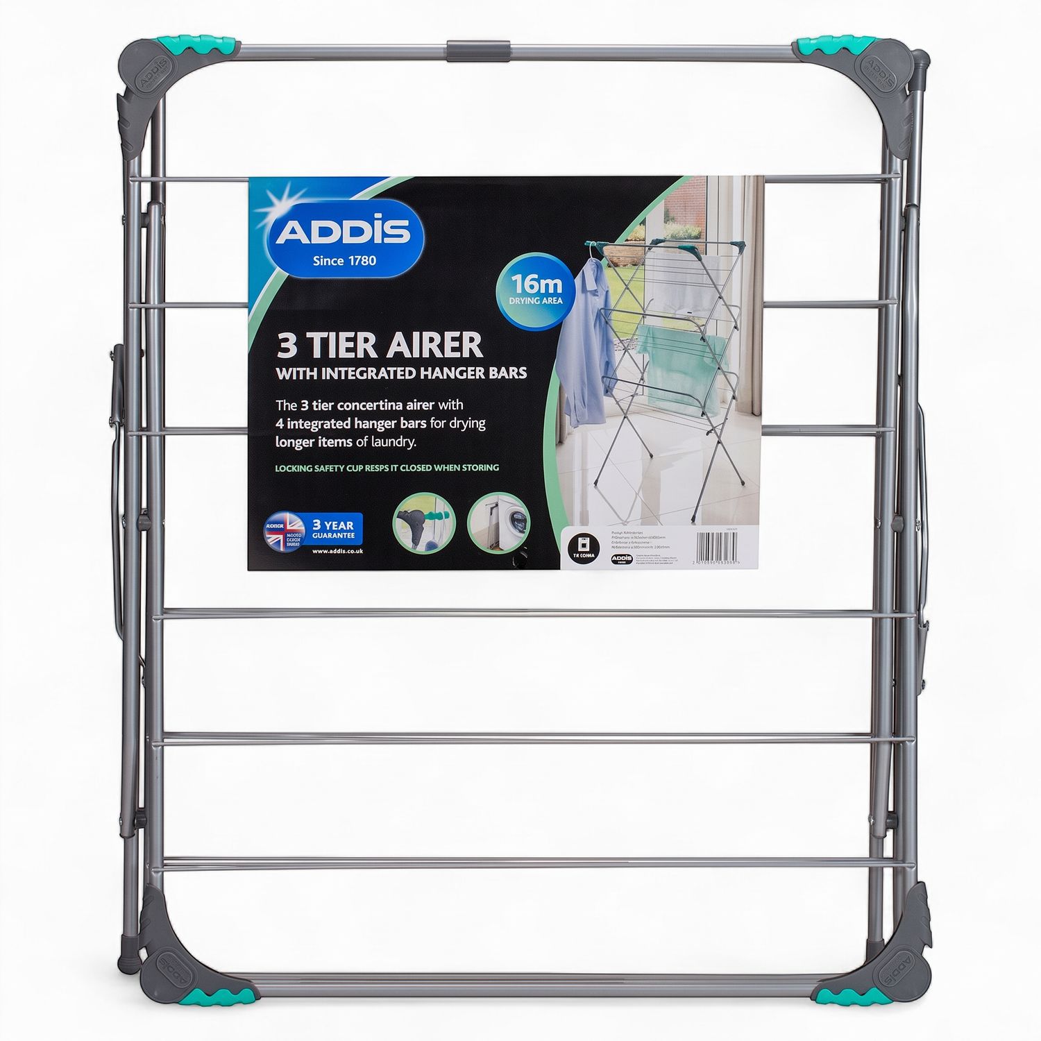 Addis 3 Tier Airer Silver