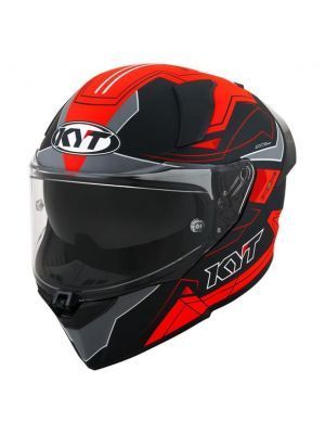 Casco Integrale Kyt R2R Led E06 - Matt Black/Red Casco Integrale Kyt R2R Led E06 - Matt Black/Red