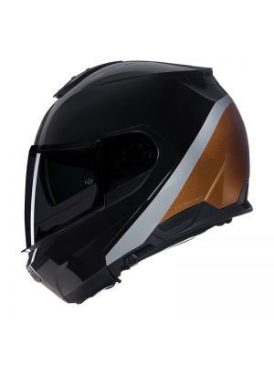 Casco Modulare Apribile N100.6 Verniciatura Speciale - Glossy Black/Ocra