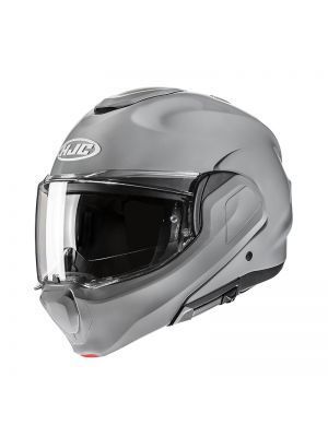 Casco Modulare Ribaltabile In Fibra Hjc F100  Solid - Nardo Grey