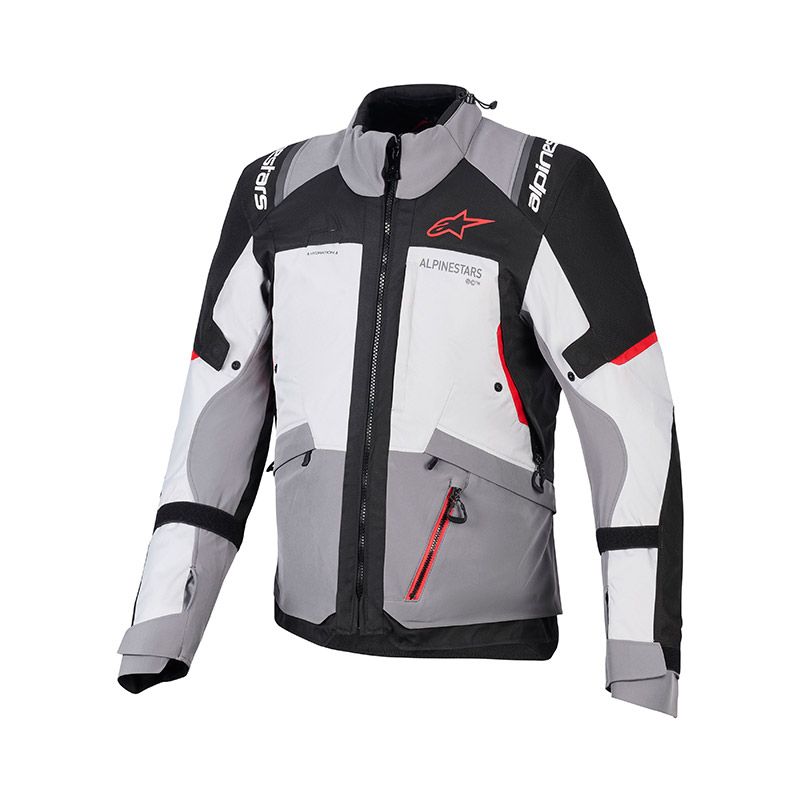 Giacca Moto ALPINESTARS ANDES V4 DRYSTAR (Dark Gray/Ice Gray/Black/Bright Red)