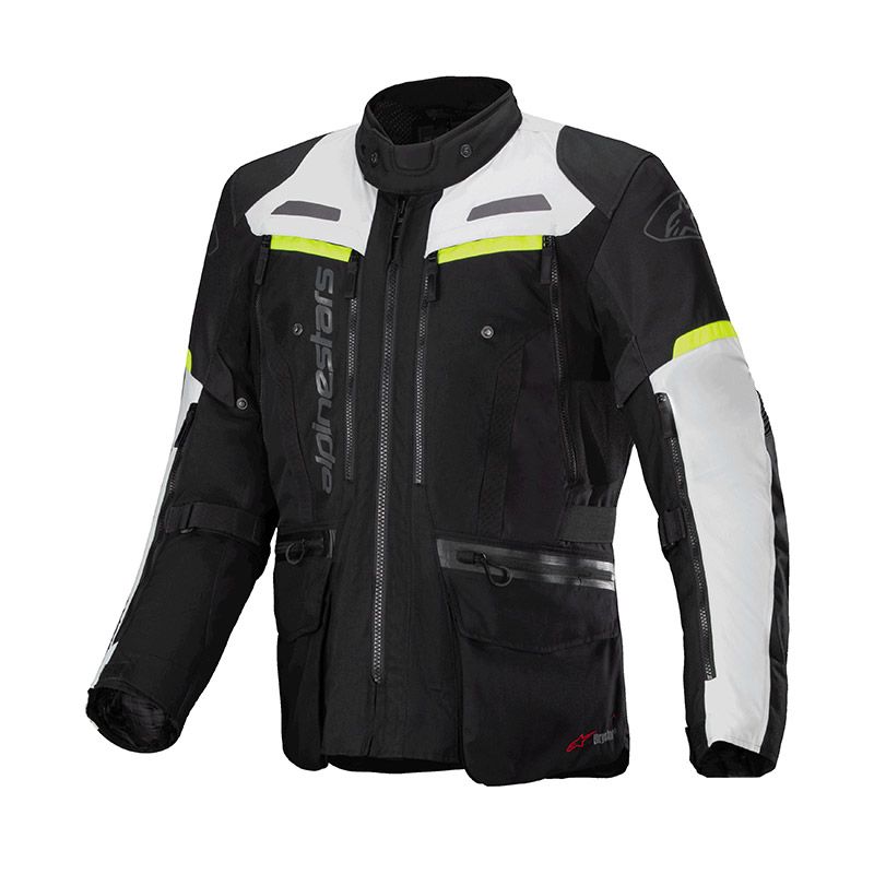 Giacca Moto ALPINESTARS BOGOTA PRO DRYSTAR - (Black/Ice Grey/Yellow Fluo)