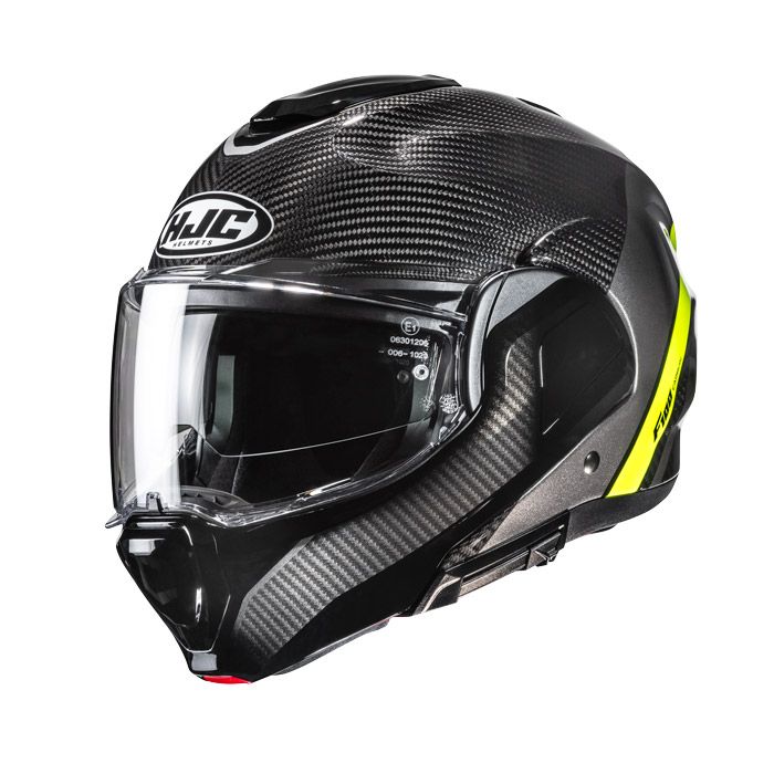 Casco Modulare Ribaltabile HJC F100 CARBON - (Stan MC3H) Casco Modulare Ribaltabile HJC F100 CARBON - (Stan MC3H)