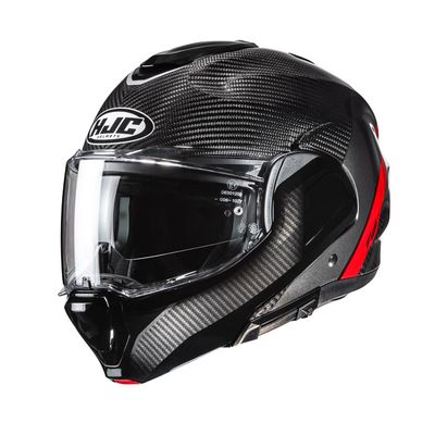 Casco Modulare Ribaltabile HJC F100 CARBON - (Stan MC1)