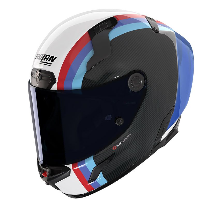 Casco Integrale NOLAN X-804 RS ULTRA CARBON GEMINI - (Carbonio/Bianco/Blu/Rosso)