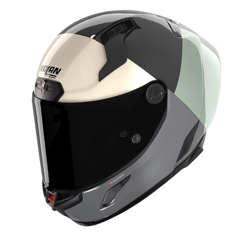 Casco Integrale NOLAN X-804 RS ULTRA CARBON BLOCCO - (Carbonio/Verde Grigio/Avorio)