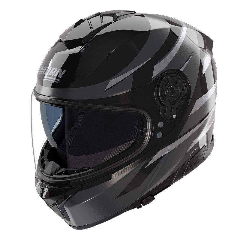 Casco Integrale NOLAN N80-8 FERVO - (Nero/Antracite/Argento Cromato)