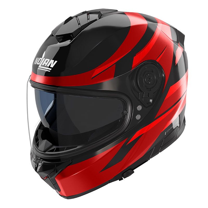 Casco Integrale NOLAN N80-8 FERVO - (Nero/Rosso Cromato)