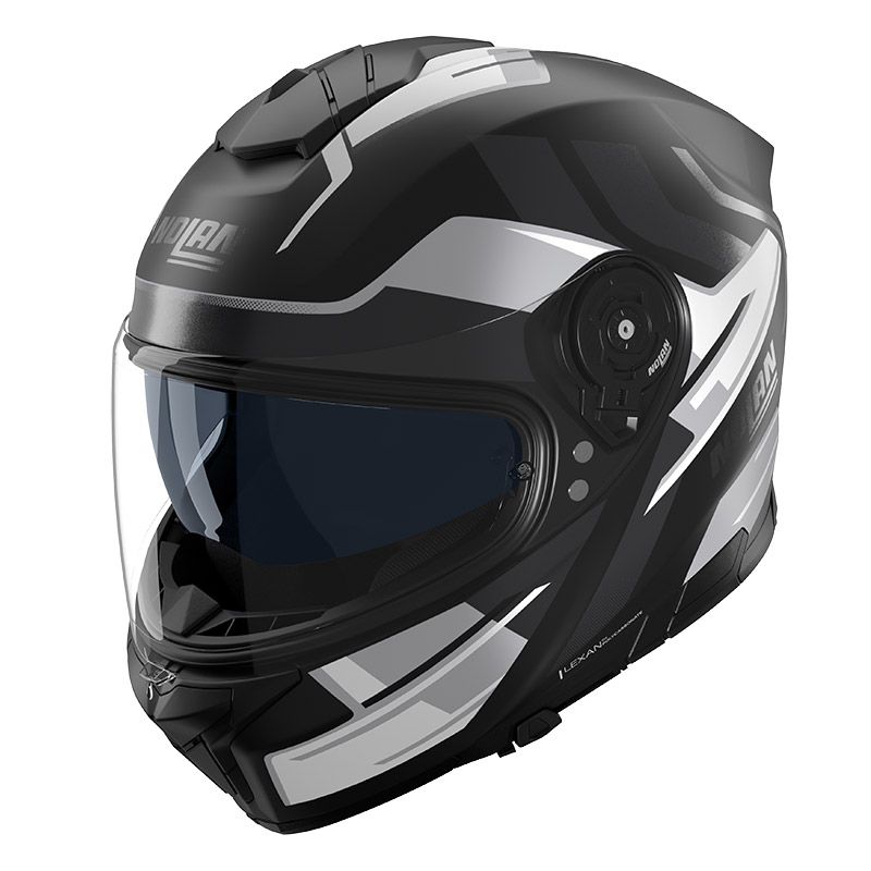 Casco Integrale NOLAN N80-8 TRITTICO - (Nero/Bianco/Antracite Opaco)