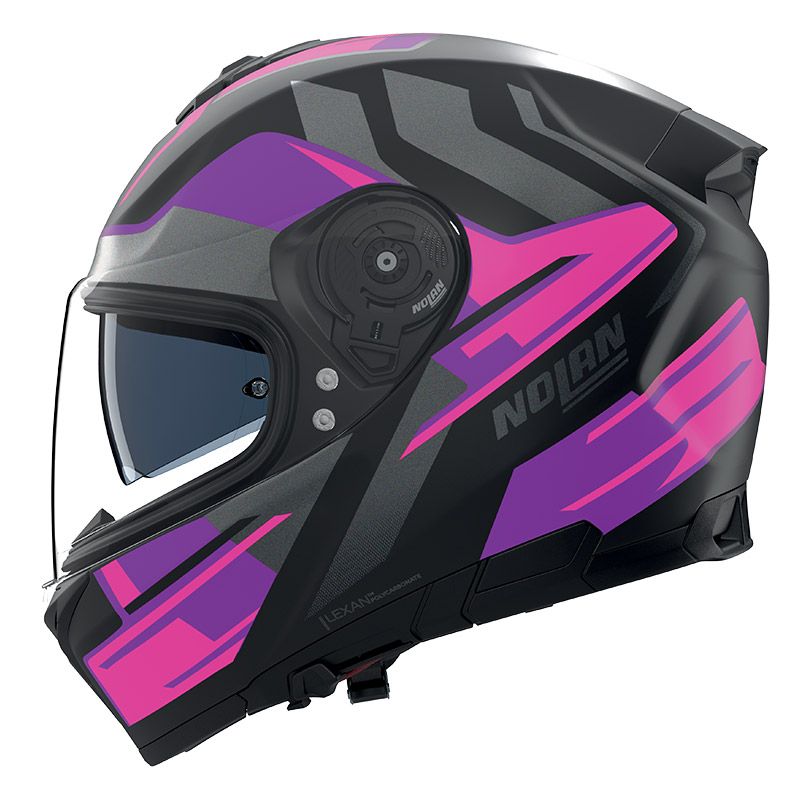 Casco Integrale NOLAN N80-8 TRITTICO - (Nero/Fucsia/Antracite Opaco)