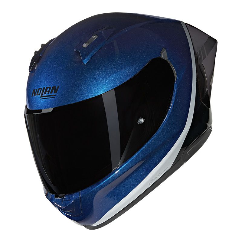 Casco Integrale NOLAN N60-6 SPORT VERNICIATURA SPECIALE - (Blu/Nero/Argento)
