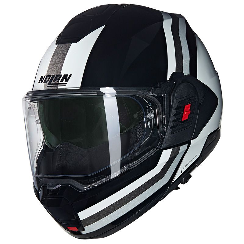 Casco Modulare Ribaltabile NOLAN N120-1 LINEO - (Nero/Bianco/Argento)