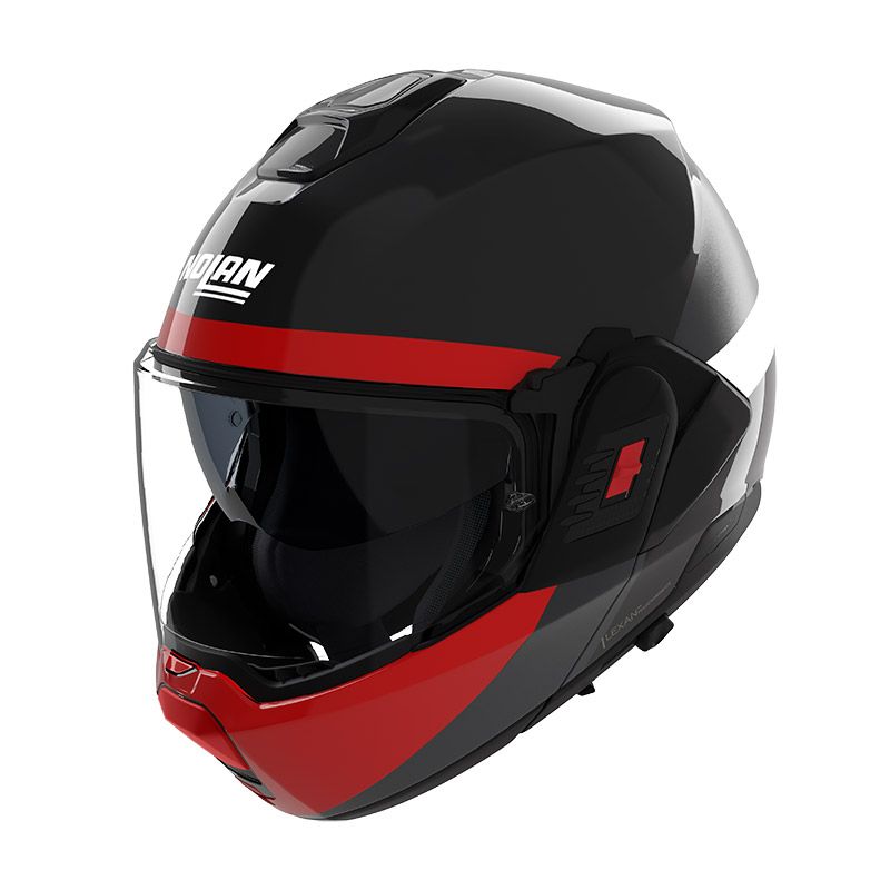 Casco Modulare Ribaltabile NOLAN N120-1 BLOCCO - (Nero/Antracite/Rosso/Bianco)
