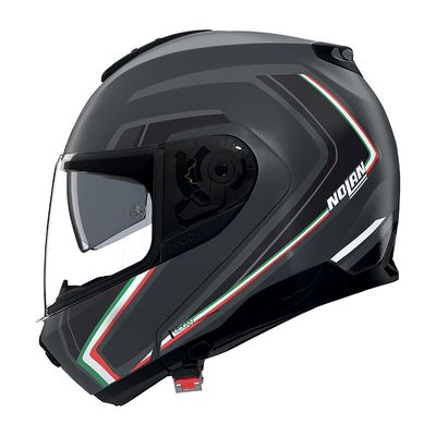 Casco Modulare NOLAN N100-6 RADIANTE - (Grigio Lava/Italia)