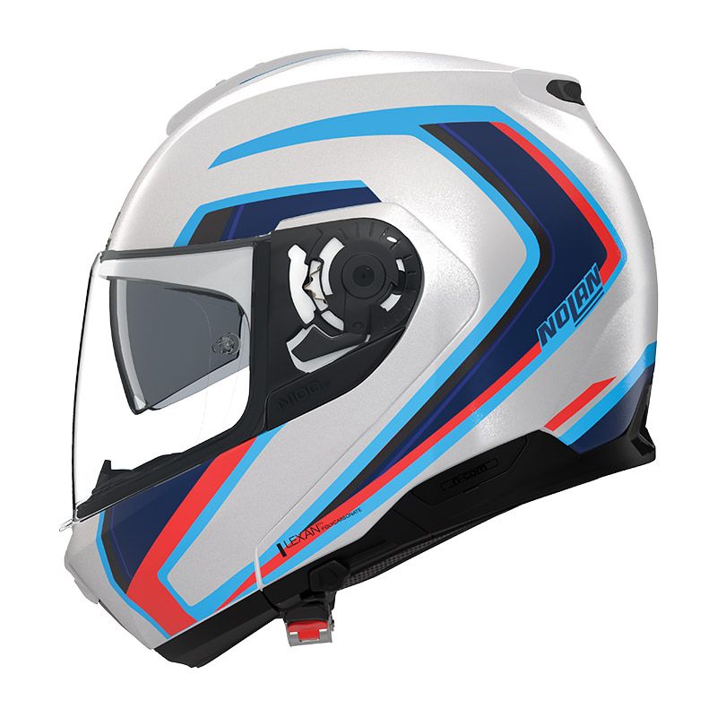 Casco Modulare NOLAN N100-6 RADIANTE - (Bianco/Blu/Rosso)