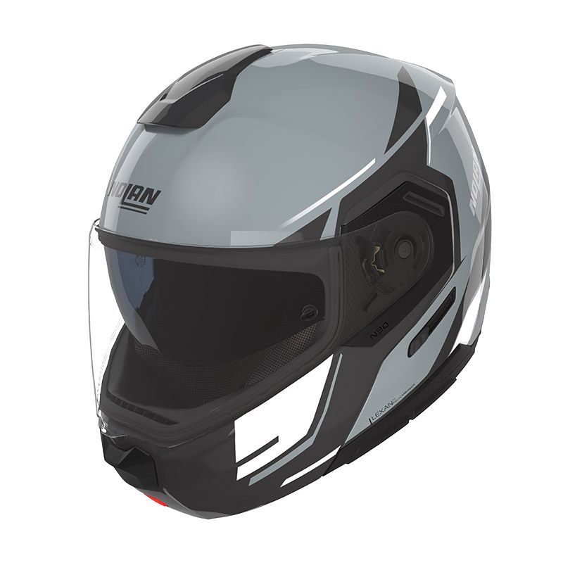 Casco Modulare NOLAN N90-3 SINCRONO - (Grigio/Nero/Bianco) Casco Modulare NOLAN N90-3 SINCRONO - (Grigio/Nero/Bianco)