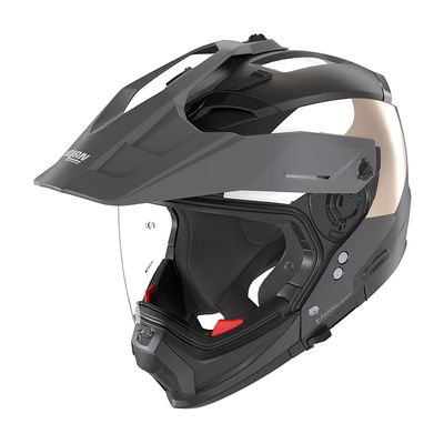 Casco Modulare NOLAN N70-2 X SELVADO - (Nero/Grigio Lava/Bianco/Sabbia)