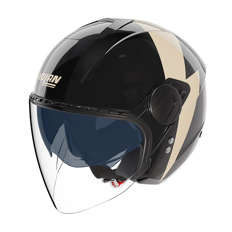 Casco Jet NOLAN N20-2 VISOR IMPETO - (Nero/Avorio)