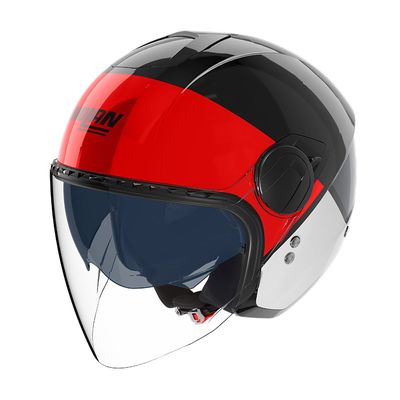 Casco Jet NOLAN N20-2 VISOR BLOCCO - (Nero/Rosso/Antracite/Bianco)