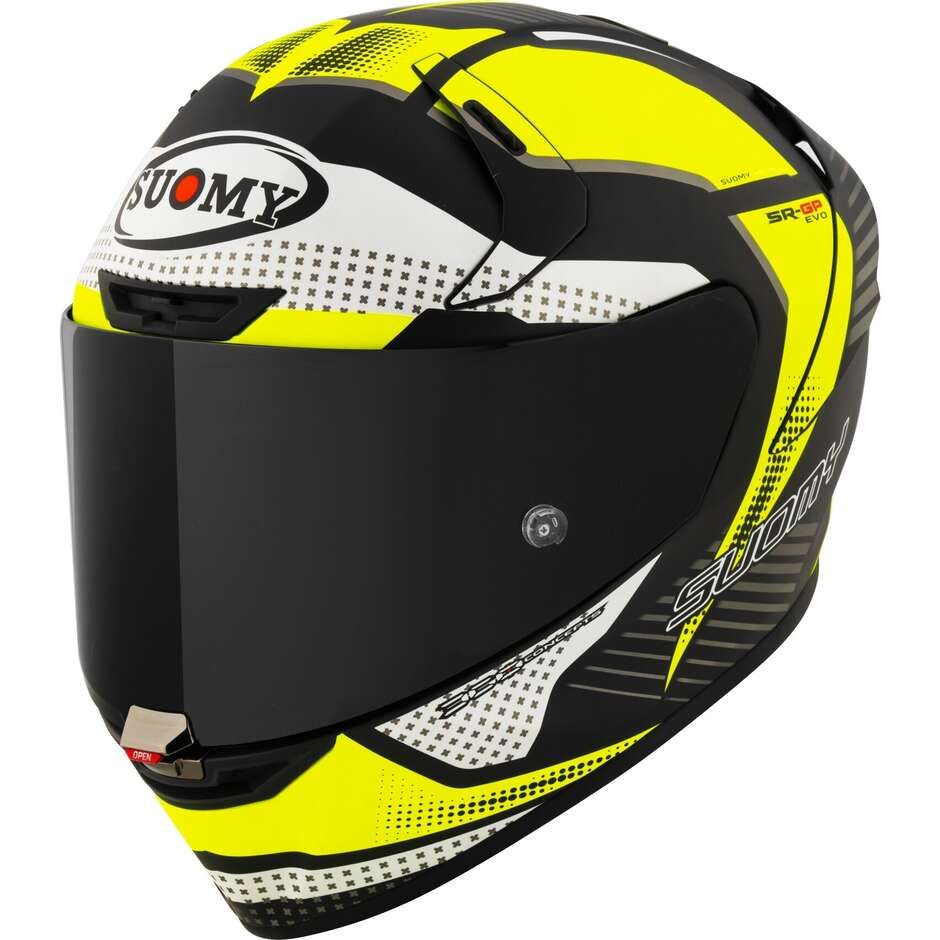 Casco Integrale SUOMY SR-GP EVO AIRSPEED - (Matt Yellow/White)