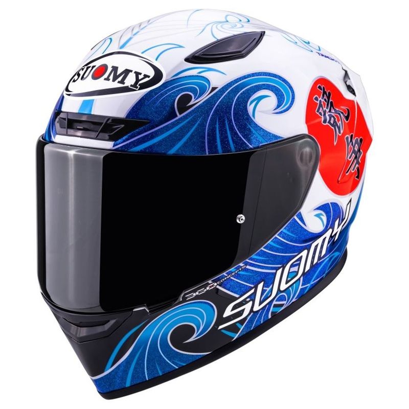 Casco Integrale SUOMY TRACK-1 WAVES - (White)