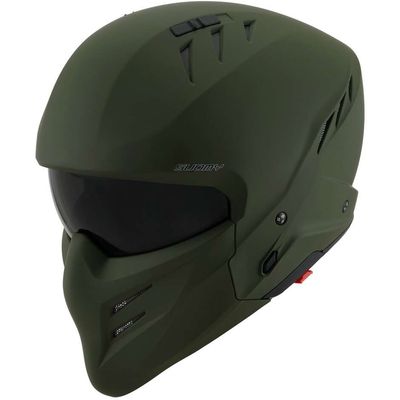 Casco Jet SUOMY ARMOR PLAIN - (Matt Army Green)