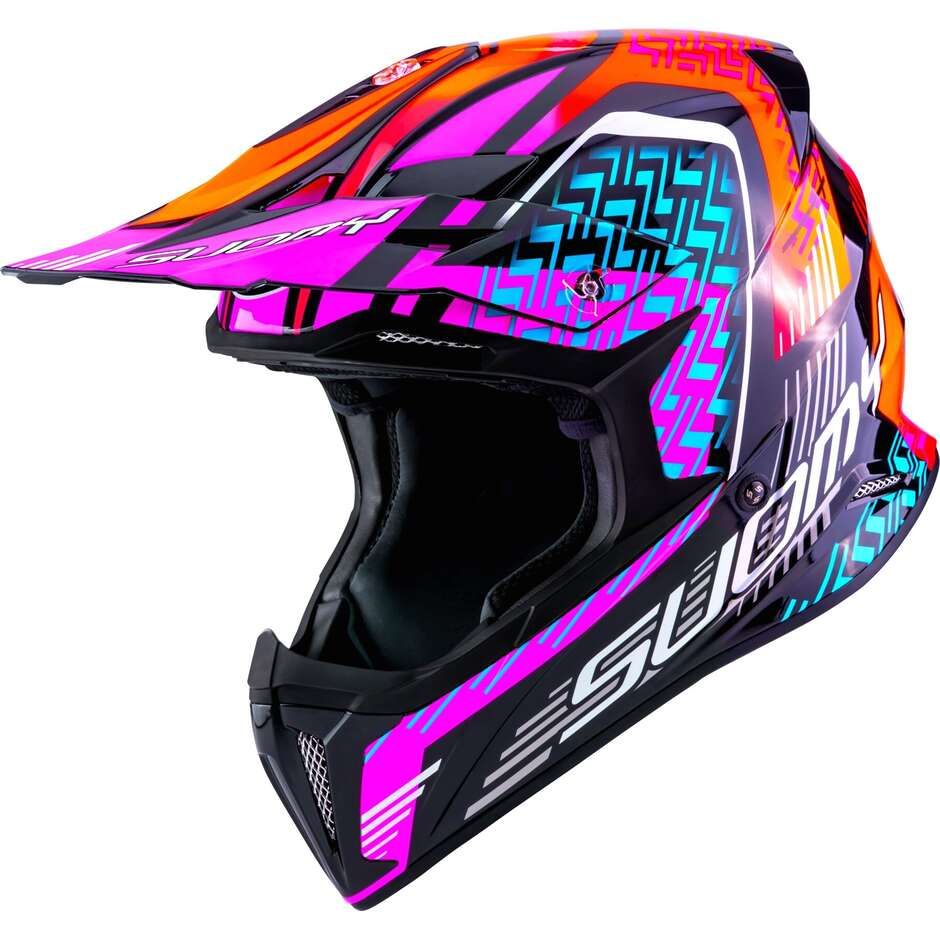 Casco Cross SUOMY X-WING MOTLEY - (Red/Purple)