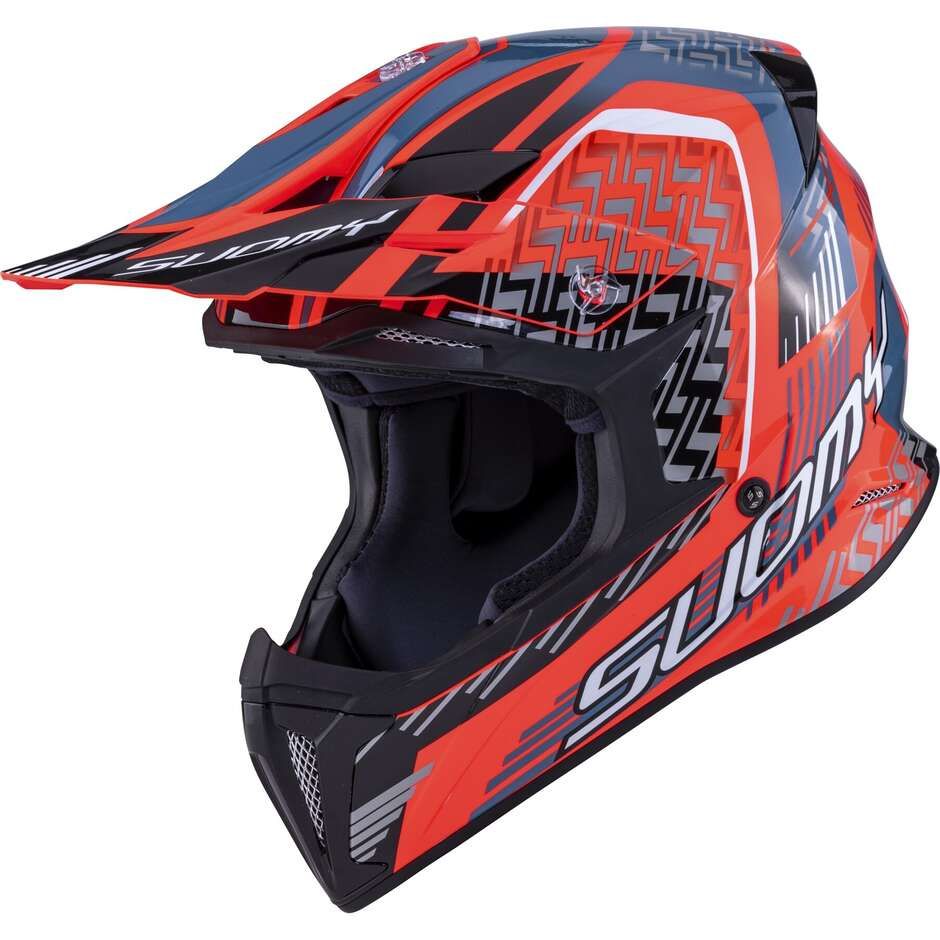 Casco Cross SUOMY X-WING MOTLEY - (Red/Black)
