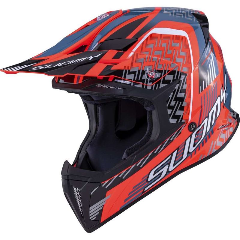 Casco Cross SUOMY X-WING MOTLEY - (Red/Black)