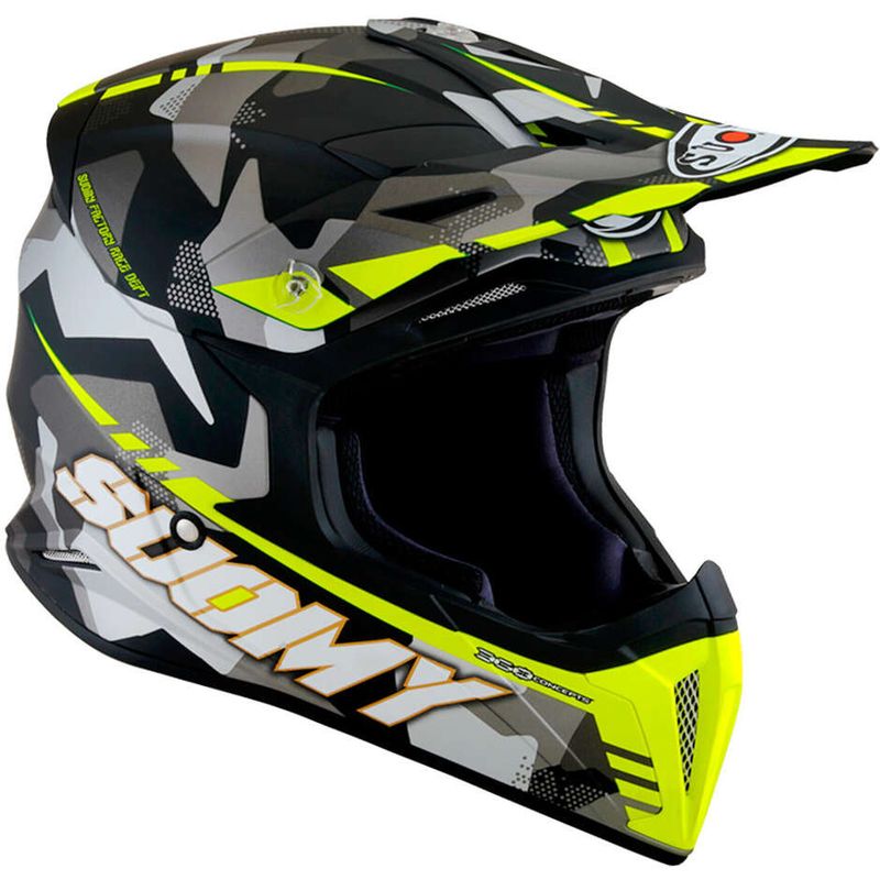 Casco Cross SUOMY X-WING CAMOUFLAGER - (Matt Yellow)