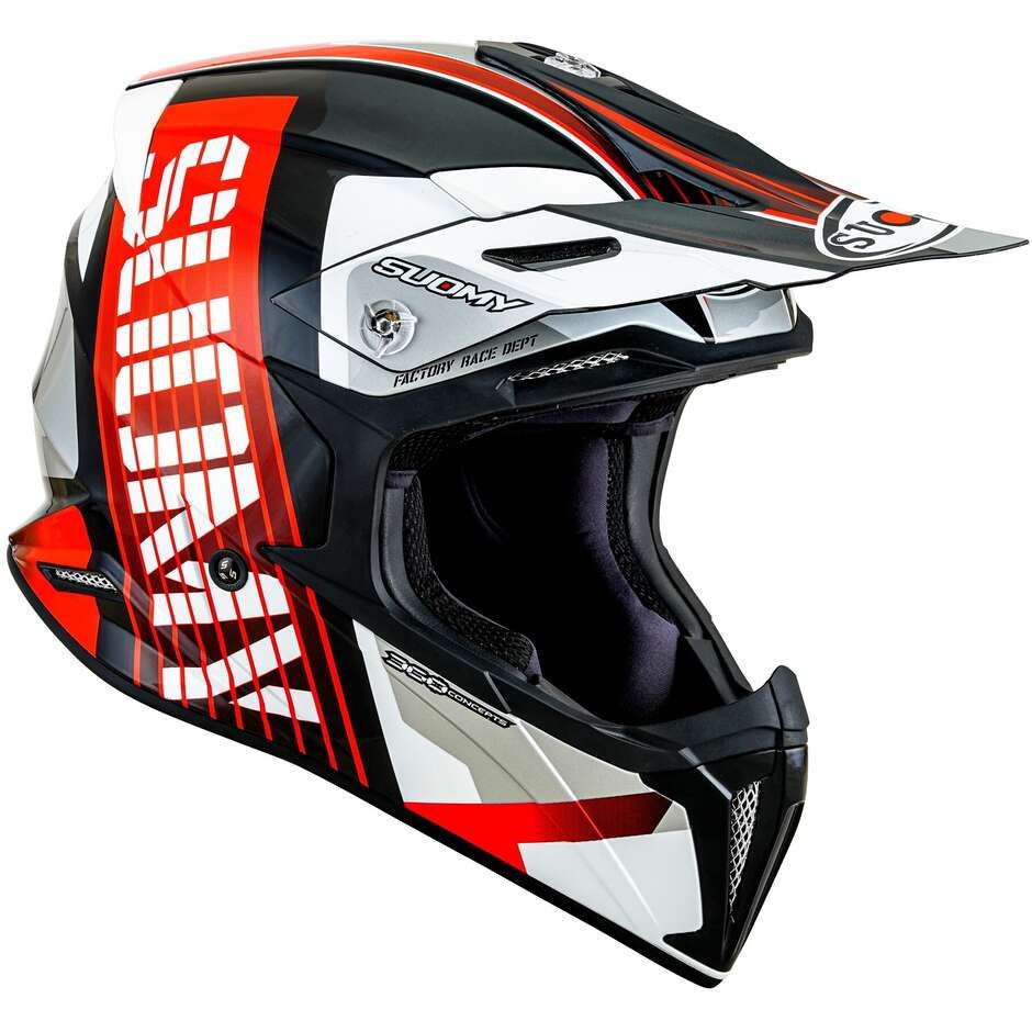 Casco Cross SUOMY X-WING AMPED - (Black/Red)