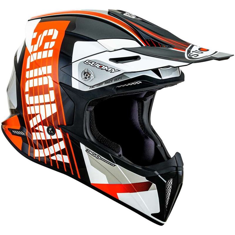 Casco Cross SUOMY X-WING AMPED - (Black/Orange)