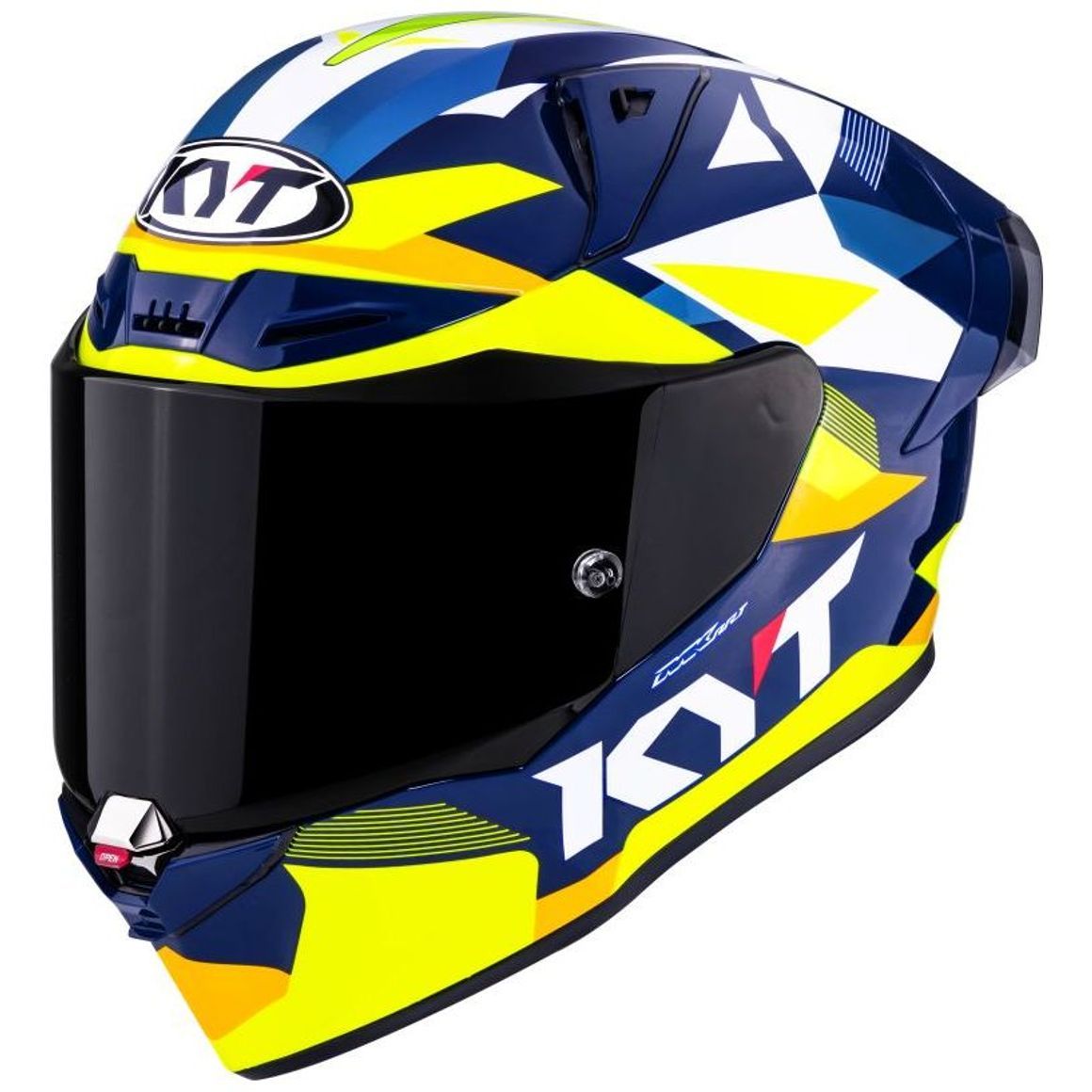 Casco Integrale KYT R1R DIAMOND - (Blue/Yellow)