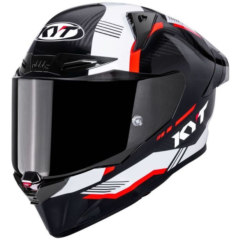 Casco Integrale KYT R1R CARBON ZONE - (Red)