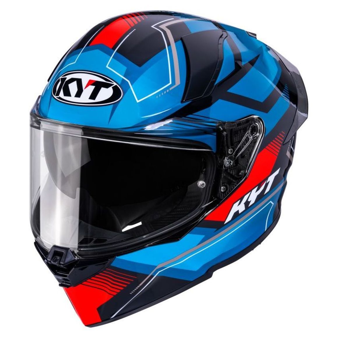 Casco Integrale KYT R2R PARSEC - (Black/Blue/Red) Casco Integrale KYT R2R PARSEC - (Black/Blue/Red)