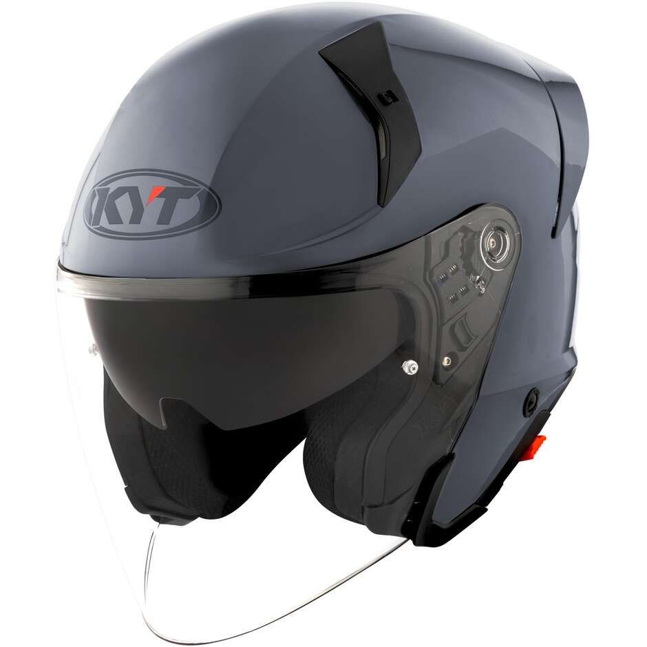 Casco Jet KYT TTR-JET PLAIN - (Grey)