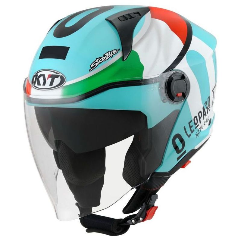 Casco Jet KYT D-CITY LEOPARD REPLICA TRICOLORE