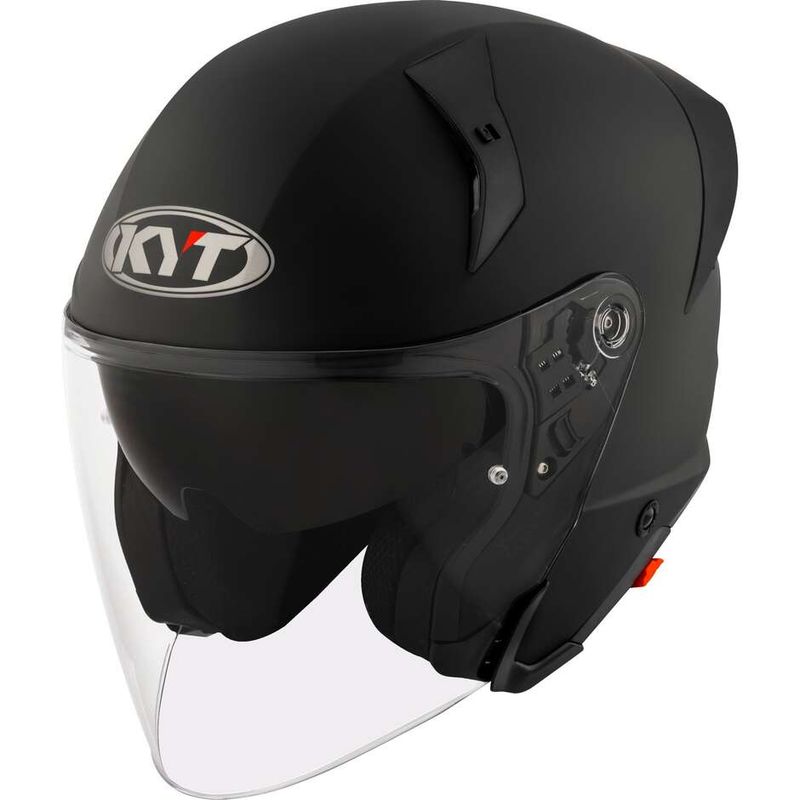 Casco Jet KYT TTR-JET PLAIN - (Matt Black)