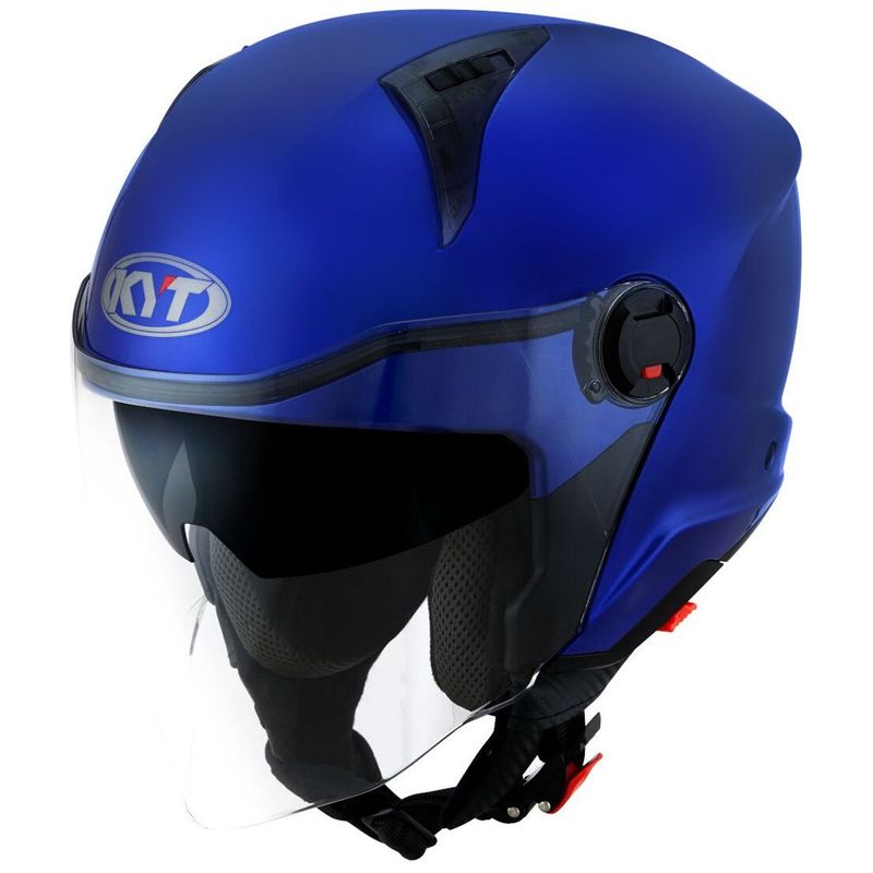 Casco Jet KYT D-CITY PLAIN - (Matt Blue)