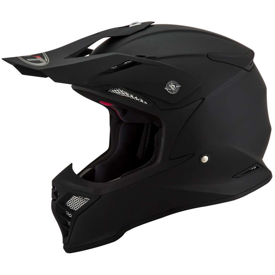 Casco Cross KYT SKYHAWK PLAIN - (Matt Black)