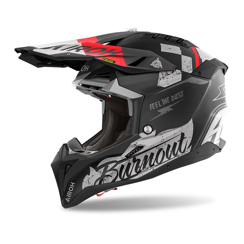 Casco Cross AIROH AVIATOR 3 BURNOUT - (Matt)