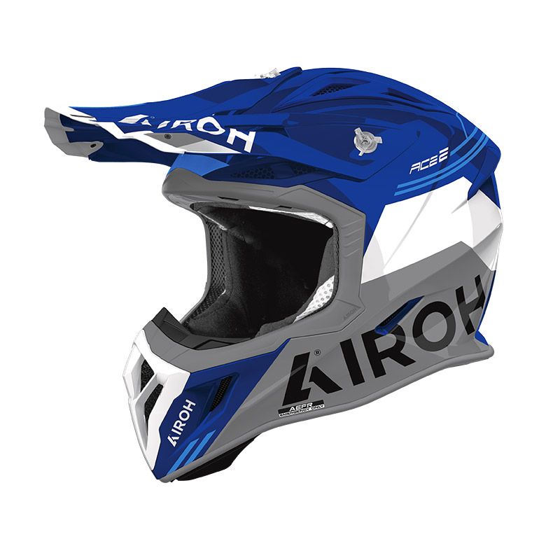 Casco Cross AIROH AVIATOR ACE 2 FURY - (Blue Gloss)