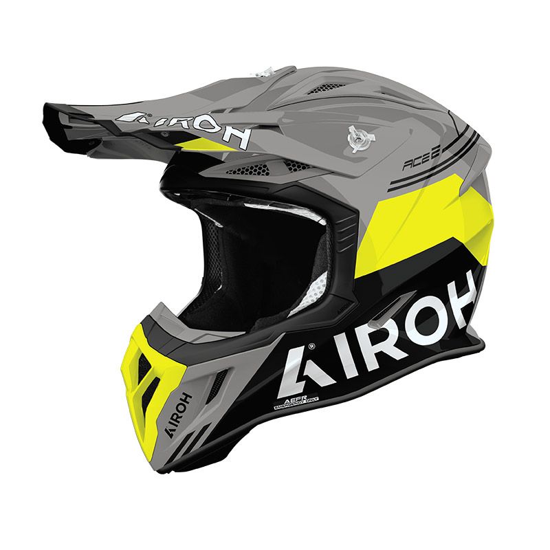 Casco Cross AIRH AVIATOR ACE 2 FURY - (Yellow Gloss)