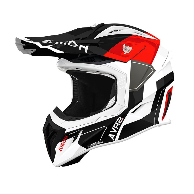 Casco Cross AIROH AVIATOR ACE 2 SHIELD - (Red Gloss)