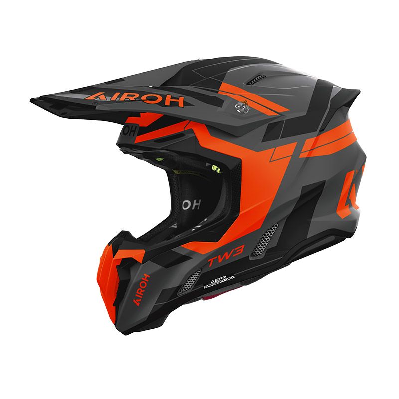 Casco Cross AIROH TWIST 3 DYNASTY - (Orange Matt)