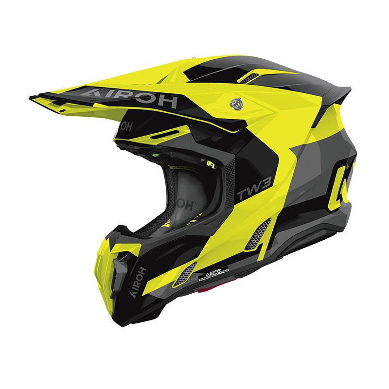 Casco Cross AIROH TWIST 3 FANCY - (Yellow Gloss)
